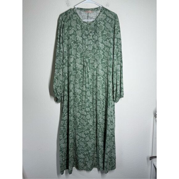 LC WAIKIKI GRACE Bohemian Floral Print MIDI Dress Size 50 EU/ 2XL US See Notes - Picture 1 of 14